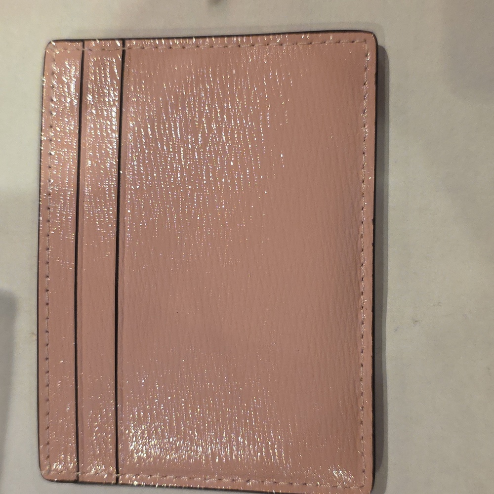 Kate Spade Madison Small Slim Card Holder Pink Saffiano Leather Wallet. NWOT - Picture 2 of 3